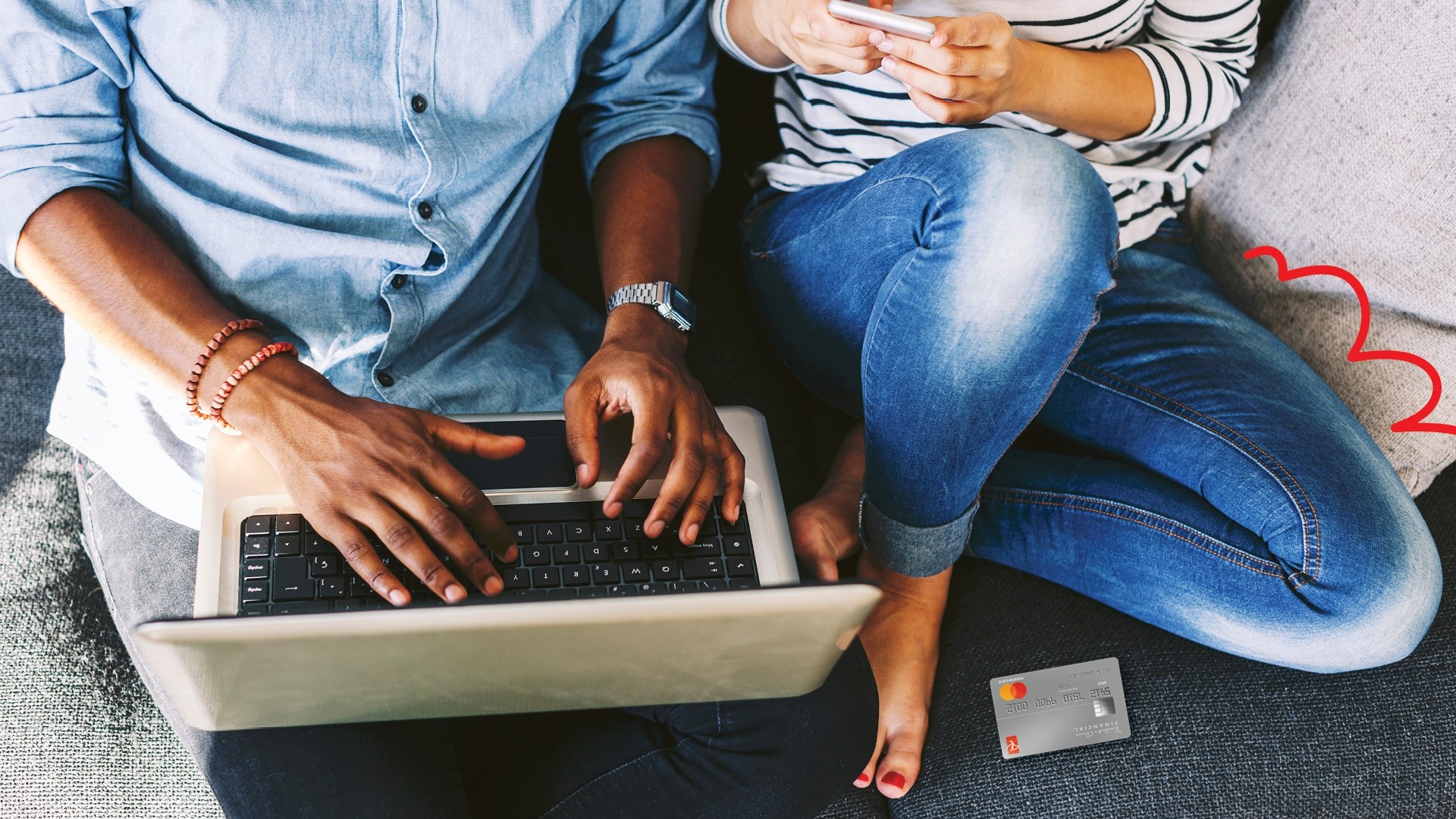 people using a laptop