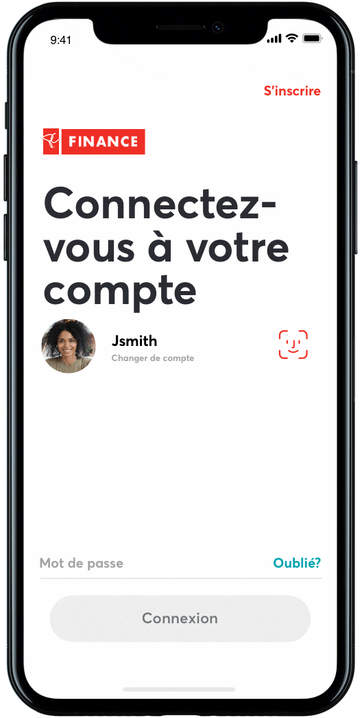 Smartphone with PC Financial online account showing Sign in  screen
