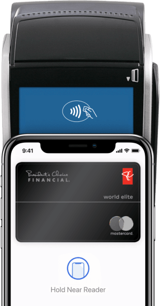 Interact machine with PC Mastercard in Apple Pay