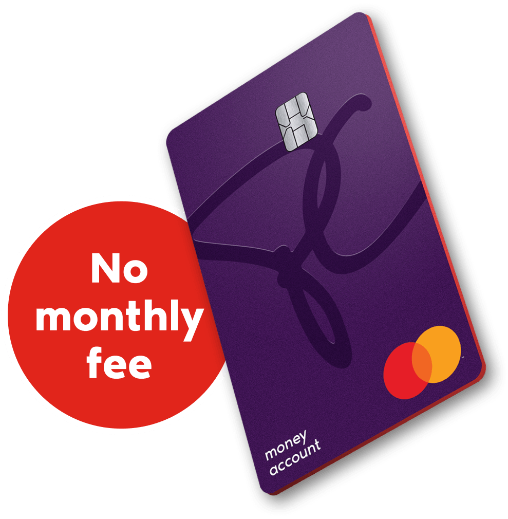 using a pc money account card with no monthly fees