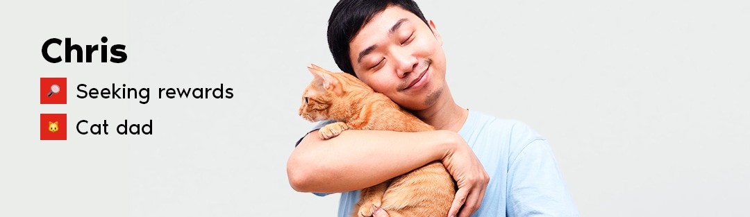 Meet Chris, a PC Money Account user seeking rewards �– and a cat dad
